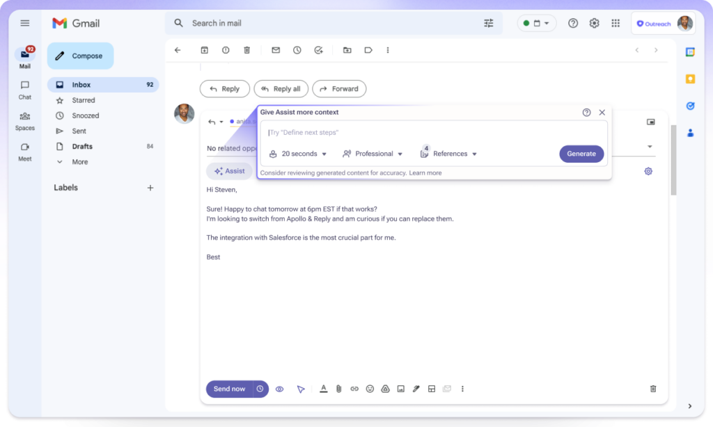 outreach ai best cold email writer tool