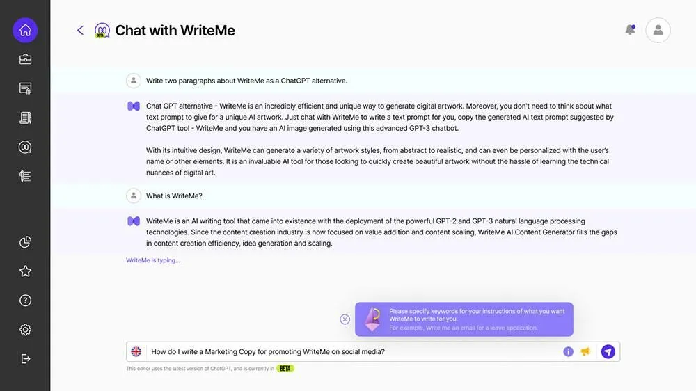 Writeme.ai best ai email sequence generator 